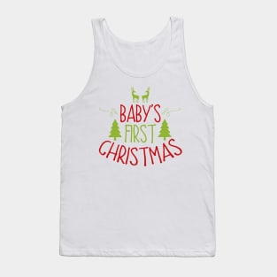 Babys First Christmas Tank Top